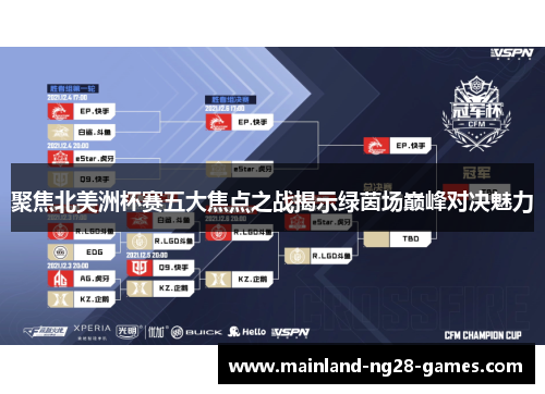 聚焦北美洲杯赛五大焦点之战揭示绿茵场巅峰对决魅力